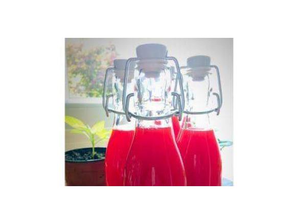 Erdbeer-Sirup mit Limette