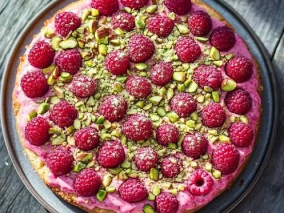 Pistazien - Himbeer - Kuchen
