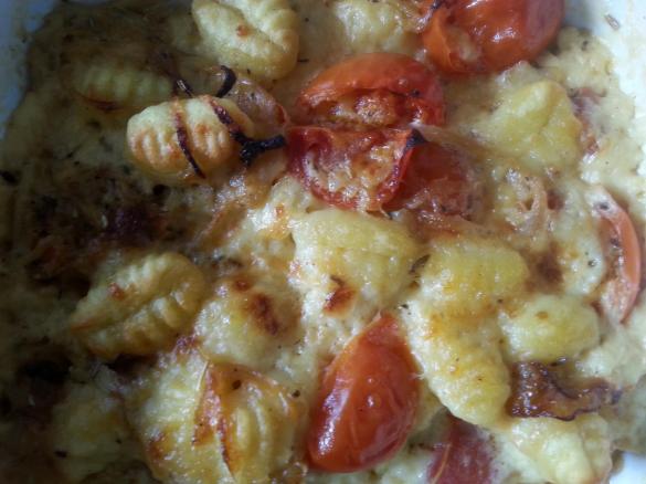 Schnelle Gnocchi mit Käse überbacken