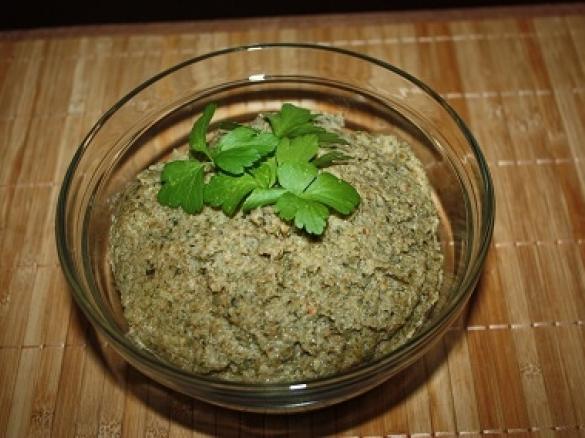 vegane Leberwurst mit Grünkern