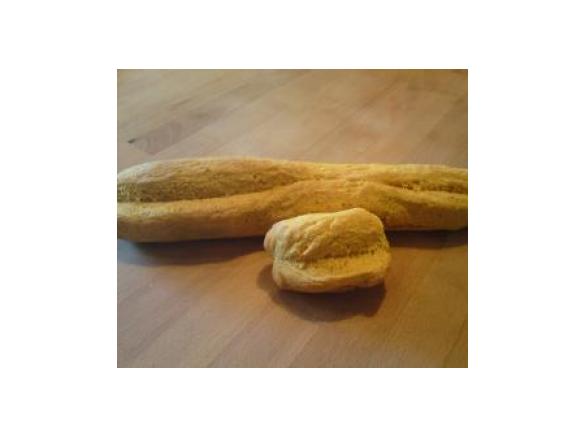 Dinkel-Kürbis Brötchen/Baguett (herzhaft)