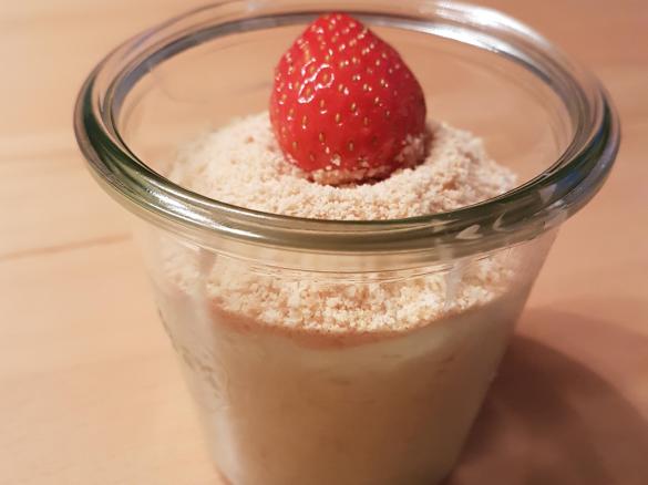 Rhabarber -Pudding-Creme