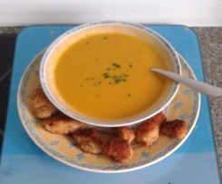 Möhrenkokosingwersuppe
