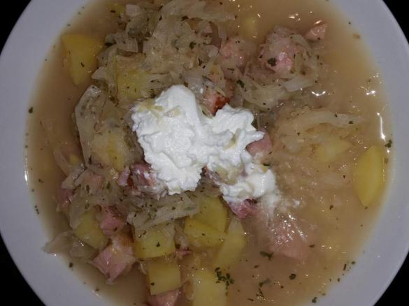 Deftige Krautsuppe mit Kasseler WW tauglich