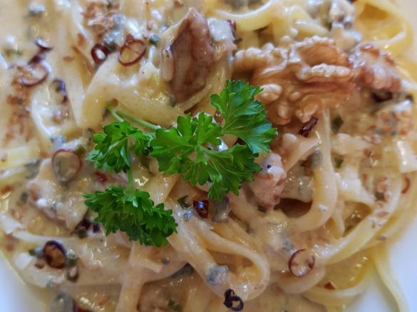 Gerrys Spaghetti Gorgonzola mit Walnüssen