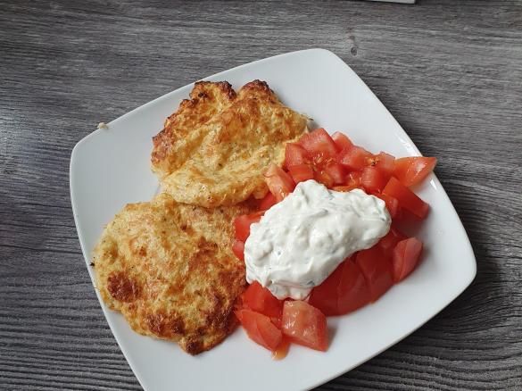 Glücksmixer proteinreiche Hüttenkäsetaler