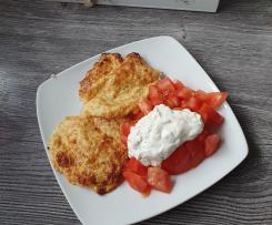 Glücksmixer proteinreiche Hüttenkäsetaler