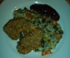 Pflaumensoße zu Sesamschnitzel