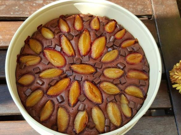 Zwetschgen-Schoko-Kuchen á la Thermiküche Maichingen