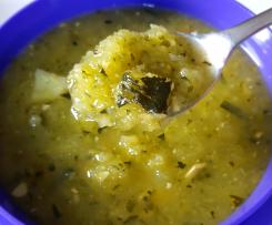 Variation Zucchinisuppe (vegan)