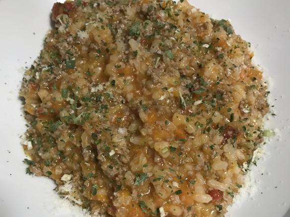 Hackfleisch Risotto