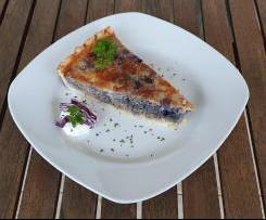 Rotkohl Tarte / Quiche mit Hackfleisch