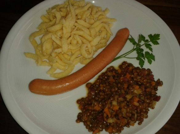 Linsen mit Spätzle a' la Queen