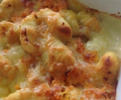 Gnocci Auflauf mit Karotten/Speck und Gorgonzolasauce