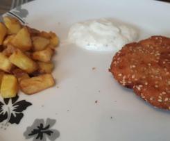 Mediterrane Hähnchen-Frikadellen mit Feta