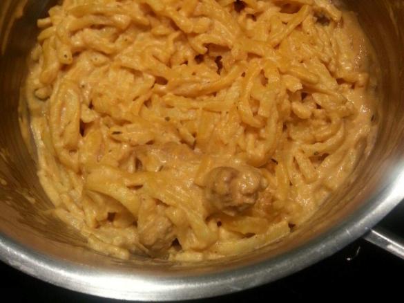 Geschnetzeltes in Sahnesauce, Variation von ...