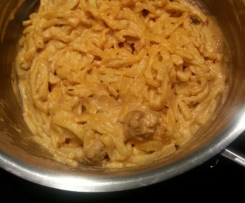 Geschnetzeltes in Sahnesauce, Variation von ...