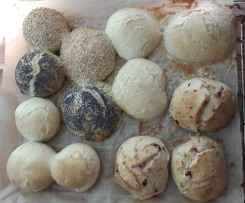 Leckere Brötchen Auswahl