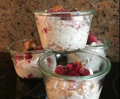 Mascarpone-Himbeer-Creme im Glas