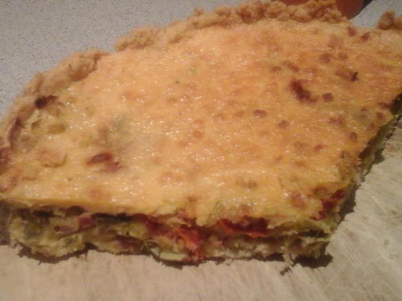 Lauch-Schinken-Tarte; Lauchquiche