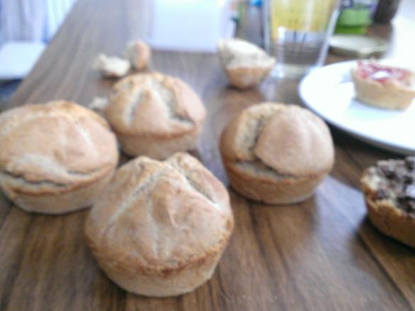 Muffin-Brötchen / Variation von Turbo-Baguette für Single