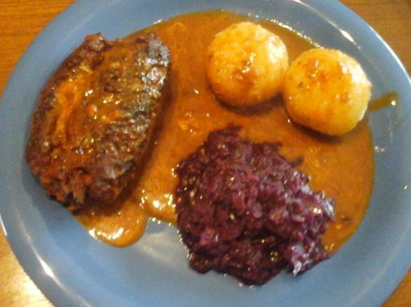 Rouladen vegan mit Rotweinsoße