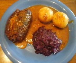 Rouladen vegan mit Rotweinsoße