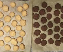 Schmalznüsse weiß und braun