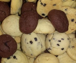 Mandel-, Streusel- & Schokoplätzchen aus einem Teig