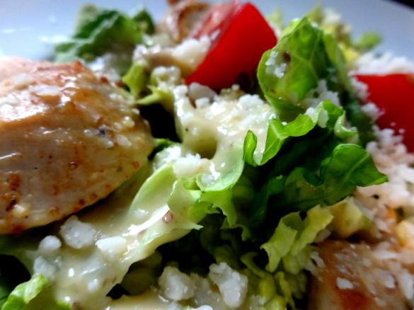 Caesar's Salad / Caesar Salat mit Hähnchenbrust-Streifen