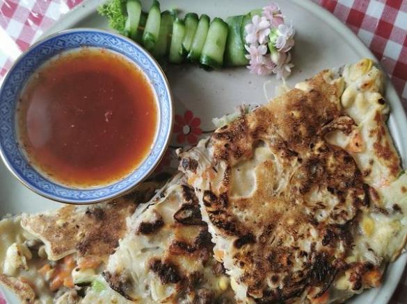 Pajun - koreanischer Gemüsepfannkuchen