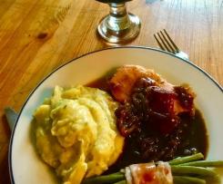 Leckerer Krustenbraten mit Malzbiersouce