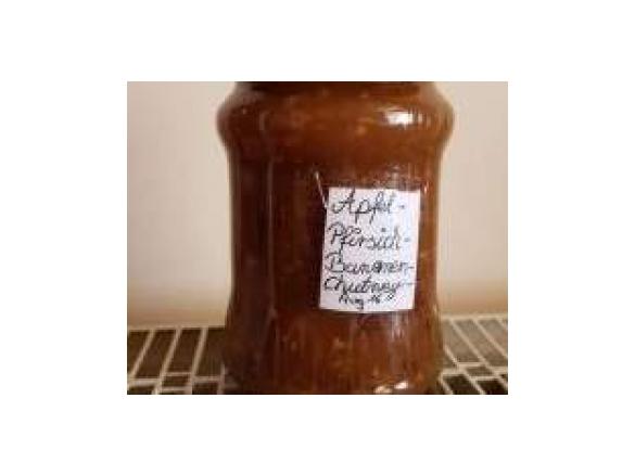 Apfel-Pfirsich-Bananen Chutney