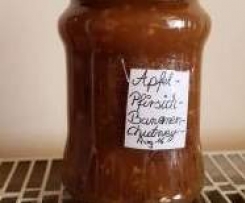 Apfel-Pfirsich-Bananen Chutney