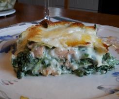 Spinat-Lachs-Lasagne