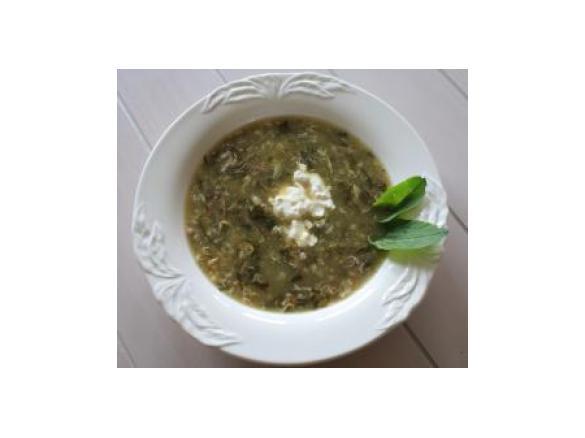 Frühlingsborschtsch ( grüner Borschtsch ) nach Oma Mia`s Art