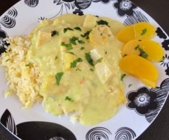 Hähnchen-Pfirsich-Topf