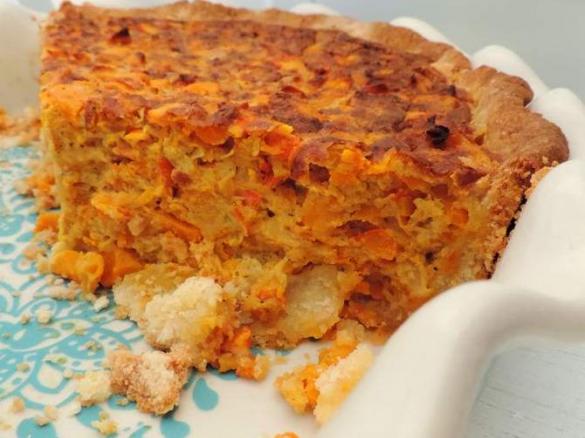 Kürbisquiche vegetarisch