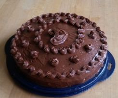 Marzipan-Schoko-Kuchen mit Ganache Haube