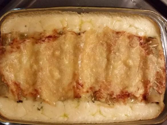 Cannelloni mit Mascarpone-Gorgonzola-Spinat Füllung