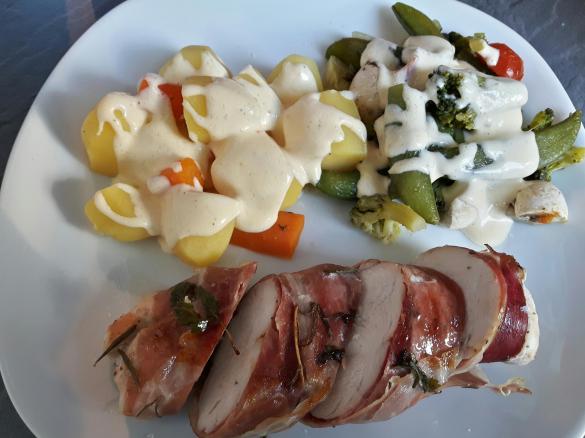 Hähnchen im Speckmantel