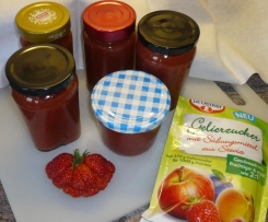 Erdbeer/Rhabarbermarmelade