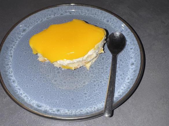 Pfirsich-Tiramisu mit Quark