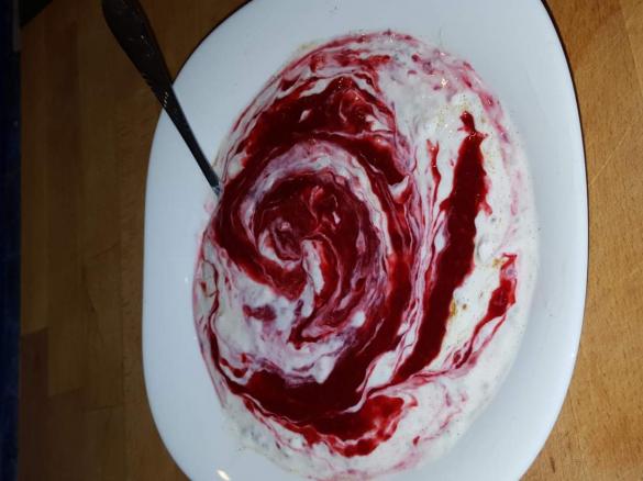 Fitness Frühstück Quark mit Chia