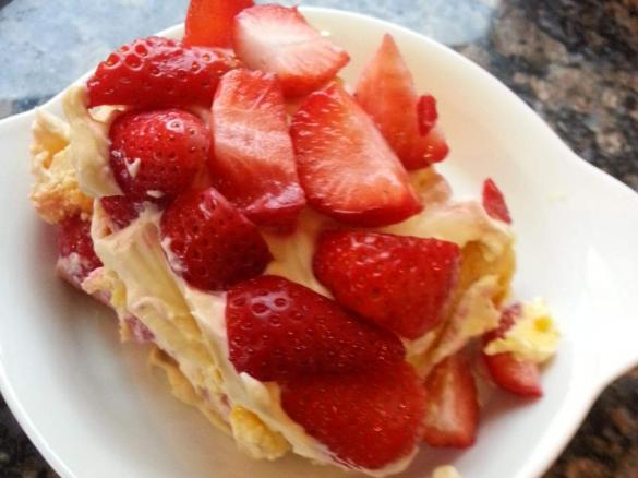 Erdbeer-Tiramisu ohne Alkohol