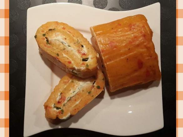 Ofen-Pfannkuchen mit Paprika (vegetarisch)