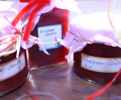 Erdbeermarmelade mit Vanille 75% Frucht