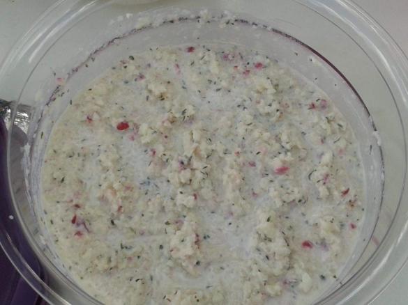 Kohlrabisalat mit Kresse-Schmand