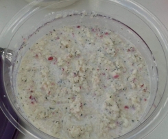 Kohlrabisalat mit Kresse-Schmand