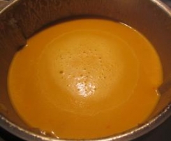 Möhren-Ingwer-Suppe oder Kürbis-Ingwer-Suppe